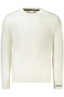 PEPE JEANS MĘSKI BIAŁY SWETER - Pepe Jeans - Koszulki męskie - miniaturka - grafika 1
