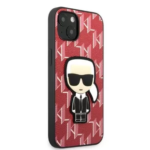 Karl Lagerfeld KLHCP13SPMNIKPI iPhone 13 mini 5,4" hardcase czerwony/red Monogram Ikonik Patch - Etui i futerały do telefonów - miniaturka - grafika 4