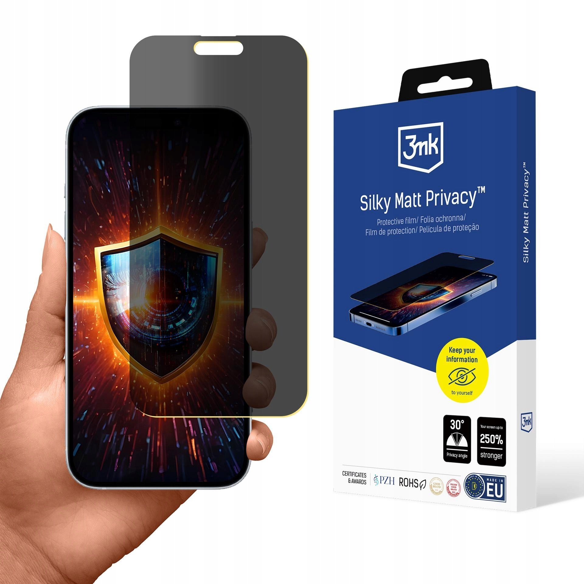 Folia prywatyzująca 3MK Silky Matt Privacy do Apple iPhone 17