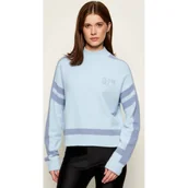 Swetry damskie - GUESS Półgolf KAMILA | Relaxed fit - miniaturka - grafika 1