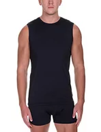 Koszulki męskie - Bruno Banani Tanktop Micro Feel Dzianina Męska, Czarny (007), S - miniaturka - grafika 1