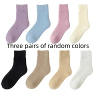 Skarpetki damskie - TEMU 3 Pary Zimowych Skarpet Termicznych – Gruba Podszewka Pluszowa, Ciepłe na Śnieg, Idealne do Narciarstwa, Pogody, Miękka Podeszwa z Poliestru, - miniaturka - grafika 1