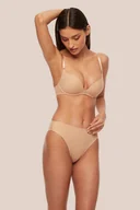 Biustonosze - Gładki Biustonosz Bez Fiszbin Push-Up Ines - miniaturka - grafika 1