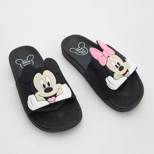 Buty dla dziewczynek - Reserved Klapki Mickey Mouse - Czarny - grafika 1