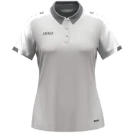Koszulki i topy damskie - JAKO Damska koszulka polo Dynamic, jasnoszara/biała/szara, L - miniaturka - grafika 1