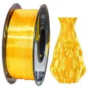 Filamenty i akcesoria do drukarek 3D - ERYONE Ultra Silk PLA Filament for 3D Printer 1 75mm Tolerance 0 03 mm  1kg  2 2LBS  / Spool - Gold - miniaturka - grafika 1