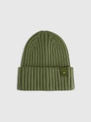 Czapki dla dzieci - 4F Czapka beanie dziecięca - khaki Uniwersalny - miniaturka - grafika 1