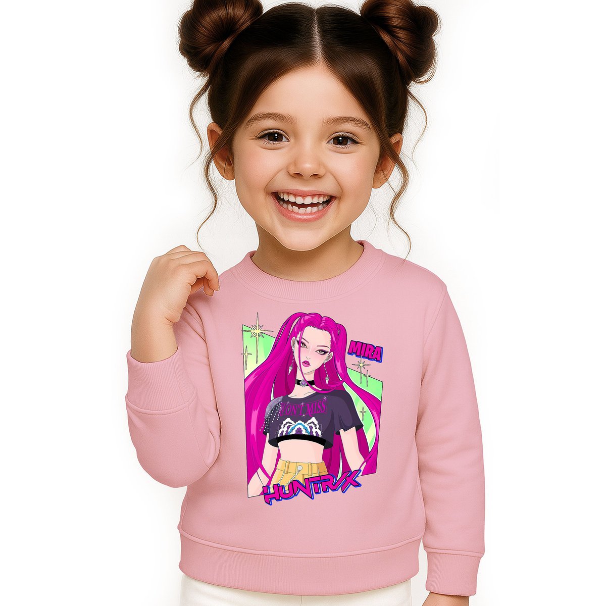 BLUZA DZIECIĘCA HUNTRIX MIRA KPOP 134-140 BAWEŁNIANA JAKOŚĆ