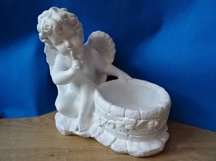 Znicz,podstawka pod znicz-anioł - Lampiony i znicze - miniaturka - grafika 1