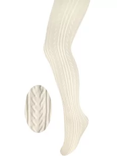 Rajstopy dziewczęce, ecru, mikrofibra, Milusie - Rajstopy - miniaturka - grafika 1