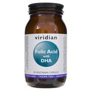 Zdrowa żywność - Viridian Folic Acid / Kwas Foliowy z DHA (90 kapsułek) Viridian - miniaturka - grafika 1