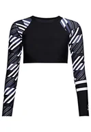 Koszulki i topy damskie - Superdry LS Crop Rashie Top Stroje kąpielowe Damskie - miniaturka - grafika 1