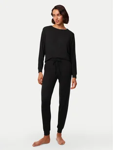 Triumph Spodnie piżamowe Cozy Comfort 10216531 Czarny Regular Fit - Piżamy damskie - miniaturka - grafika 1