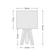 Lampy stojące - Euluna Dziecięca lampa stołowa Mathilde, trójnóg - miniaturka - grafika 1