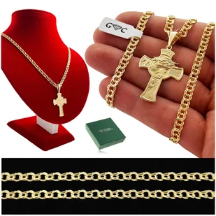 PAMIĄTKA BIERZMOWANIA KOMUNII ŚWIĘTEJ CHRZTU ZŁOTY ŁAŃCUSZEK+KRZYŻYK GRAWER - Biżuteria dla dzieci PAMIĄTKA BIERZMOWANIA KOMUNII ŚWIĘTEJ CHRZTU ZŁOTY ŁAŃCUSZEK+KRZYŻYK GRAWER - Biżuteria dla dzieci - miniaturka - grafika 1