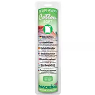 Akcesoria i części do maszyn do szycia - Flizelina wydzierana Madeira Cotton Soft biała (30cm x 10m) - miniaturka - grafika 1