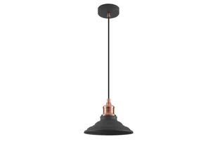 Lampa wisząca LORET M E27- czarny/miedziany - Lampy sufitowe - miniaturka - grafika 1