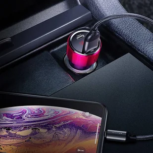 Baseus Baseus Magic Series Dual QC - ładowarka samochodowa Quick Charge 3.0 2x USB 45W 6A niebieski (CCMLC20A-03) hurtel-50576-0 - Ładowarki samochodowe - miniaturka - grafika 29