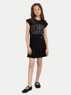 Spódnice - Guess Spódnica plisowana J4YD02 KAUH0 Czarny Regular Fit - miniaturka - grafika 1