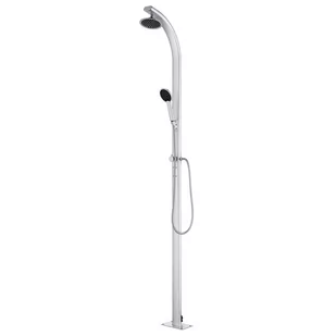 vidaXL Prysznic ogrodowy, 215 cm, aluminium - Akcesoria do basenów - miniaturka - grafika 1