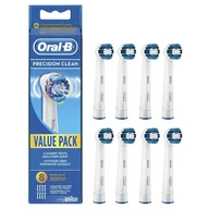 Końcówki do szczoteczek elektrycznych - Oral-B Końcówka szczoteczki Precision Clean EB 20-8 8szt. PCEB8CMWH - miniaturka - grafika 1
