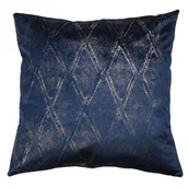 Poduszki dekoracyjne - Poduszka DOHA 45 x 45 cm granatowy - miniaturka - grafika 1