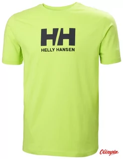 Koszulki męskie - Koszulka męska HELLY HANSEN HH LOGO T-SHIRT Lime - grafika 1