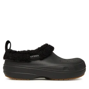 Klapki Crocs Classic Lined Shorty 211380 Czarny - Klapki i japonki damskie - miniaturka - grafika 1