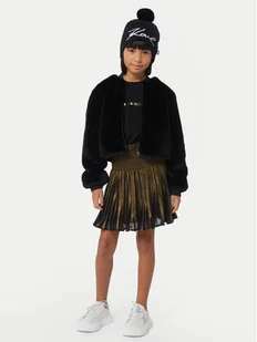 Karl Lagerfeld Kids Sukienka codzienna Z30189 S Czarny Regular Fit - Sukienki i spódniczki dla dziewczynek - miniaturka - grafika 1