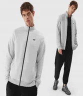 Bluzy męskie - 4F BLUZA MĘSKA DRESOWA SPORTOWA ROZPINANA - miniaturka - grafika 1