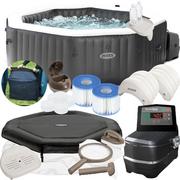 Baseny ogrodowe - Intex SPA dmuchane jacuzzi z hydromasażem 4 osobowe zestaw 28458 28458-Z - miniaturka - grafika 1