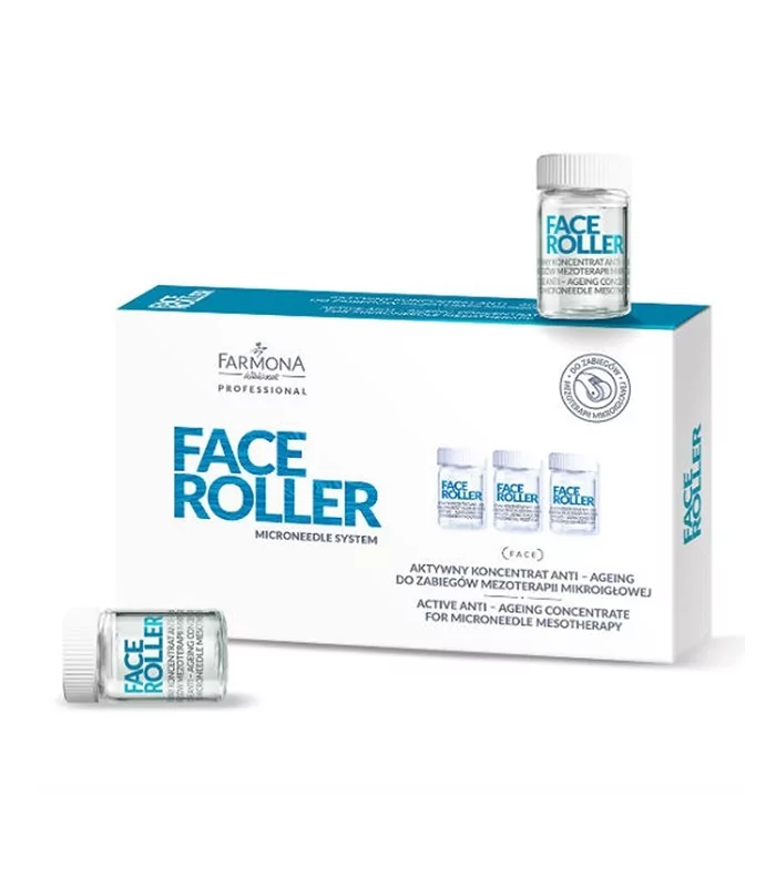 Farmona Professional FACE ROLLER Aktywny koncentrat anti-ageing do zabiegów mezoterapii mikroigłowej 5x5ml 0000048539