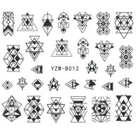 Ozdoby do paznokci - Naklejki Wodne Do Paznokci Letnie Wzory YZW-B012 - miniaturka - grafika 1