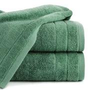 Ręczniki - Ręcznik bawełniany 30x50 DAMLA zielony gładki z subtelną bordiurą - miniaturka - grafika 1
