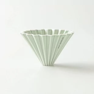 ORIGAMI Ceramiczny Origami Dripper M Zielony matowy 99311467 - Zaparzacze i kawiarki - miniaturka - grafika 2