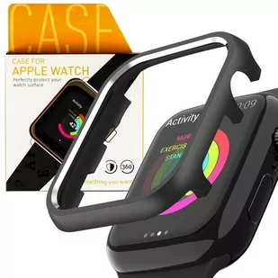 Etui nakładka Alogy do Apple Watch 4 42mm Black - Akcesoria do smartwatchy - miniaturka - grafika 1