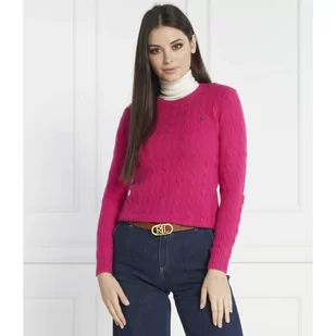 POLO RALPH LAUREN Wełniany sweter | Regular Fit | z dodatkiem kaszmiru - Swetry damskie - miniaturka - grafika 1