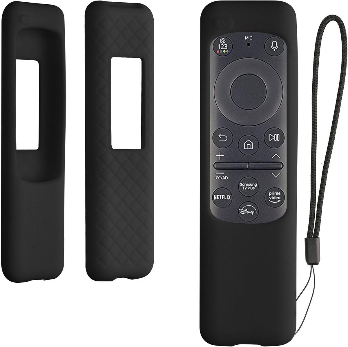 kwmobile Etui na pilot zdalnego sterowania kompatybilne z Samsung BN59-01432A / BN59-01432J / TM2360e - silikonowe etui na akcesoria TV w kolorze cz..