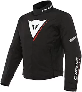 Dainese Veloce D-Dry kurtka motocyklowa, całoroczna, wodoszczelna, ze zdejmowaną warstwą termiczną, męska, czarna/biała/czerwona lawa, 54 - Odzież motocyklowa - miniaturka - grafika 1