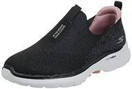 Trampki damskie - Skechers Go Walk 6 Glimmering, trampki damskie, czarny, 36 EU Large - miniaturka - grafika 1