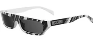 Okulary przeciwsłoneczne - Moschino Okulary przeciwsłoneczne damskie Model MOS047/S, W8q Gold Glitter Grey, rozmiar uniwersalny - miniaturka - grafika 1