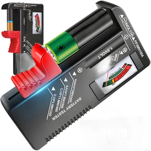 TG67393 TESTER MIERNIK BATERII i AKUMULATORKÓW AA AAA R14 - Ładowarki i akumulatory - miniaturka - grafika 1
