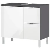 Szafki łazienkowe - Biało-szara szafka pod umywalkę Germania Mauresa, szer. 60 cm - miniaturka - grafika 1