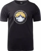 Koszulki męskie - Męska koszulka z krótkim rękawem Hi-tec Zorge czarna rozmiar XXL - miniaturka - grafika 1