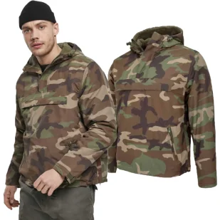 Kurtka BRANDIT Windbreaker Kangurka Woodland XL - Odzież taktyczna i umundurowanie - miniaturka - grafika 1