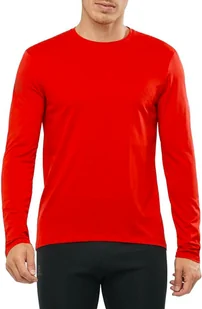 Koszulka męska Salomon  Agile LS Tee red S - Koszulki męskie - miniaturka - grafika 1