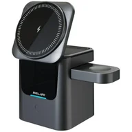 Ładowarki do telefonów - Ładowarka indukcyjna BELINE BE-3IN1 22.5W Czarny - miniaturka - grafika 1