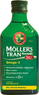 ORKLA HEALTH SP. Z O.O. POLSKA Mollers Tran  naturalny 250 ml BLOZ7-8064711 - Przeziębienie i grypa - miniaturka - grafika 1