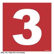 Tablice BHP - SIGNPROJECT BC023 - Liczba 350x350 - miniaturka - grafika 1