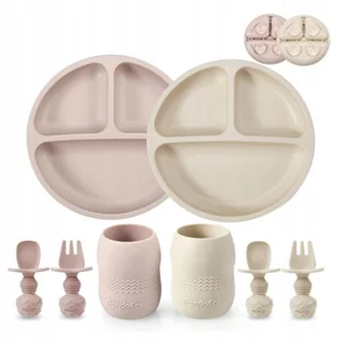 NACZYNIA DLA NIEMOWLAT SILIKONOWE Z PRZYSSAWKAMI - Zestawy naczyń dla dzieci NACZYNIA DLA NIEMOWLAT SILIKONOWE Z PRZYSSAWKAMI - Zestawy naczyń dla dzieci - miniaturka - grafika 1